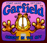 Garfield - Caught in the Act (USA) Title Screen